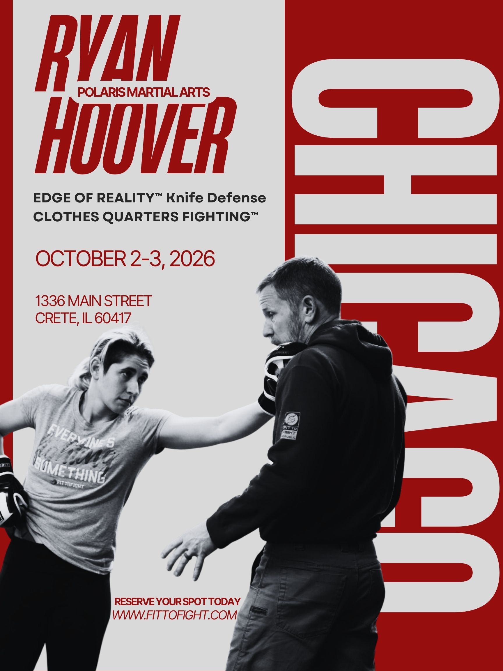 Chicago | Oct 2-3, 2026 | Fit to Fight® Republic Tour